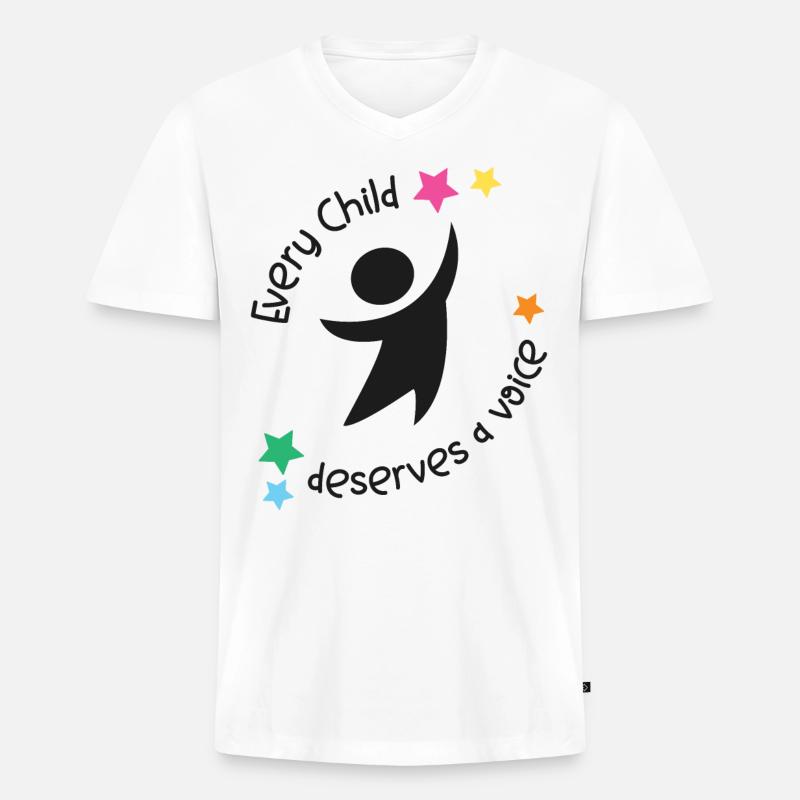 Speech Therapist Therapy Assistant - Männer Premium Bio T-Shirt mit V-Ausschnitt - Weiß