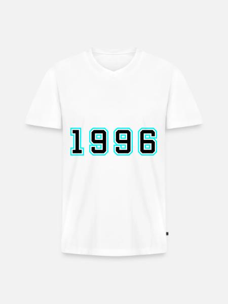 1996 Year Birthday - Men's Premium Organic T-shirt with V-neck - white