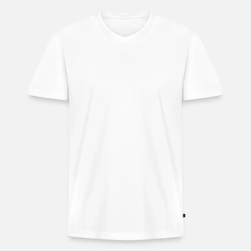 Gamepad Symbol Controller - Männer Premium Bio T-Shirt mit V-Ausschnitt - Weiß