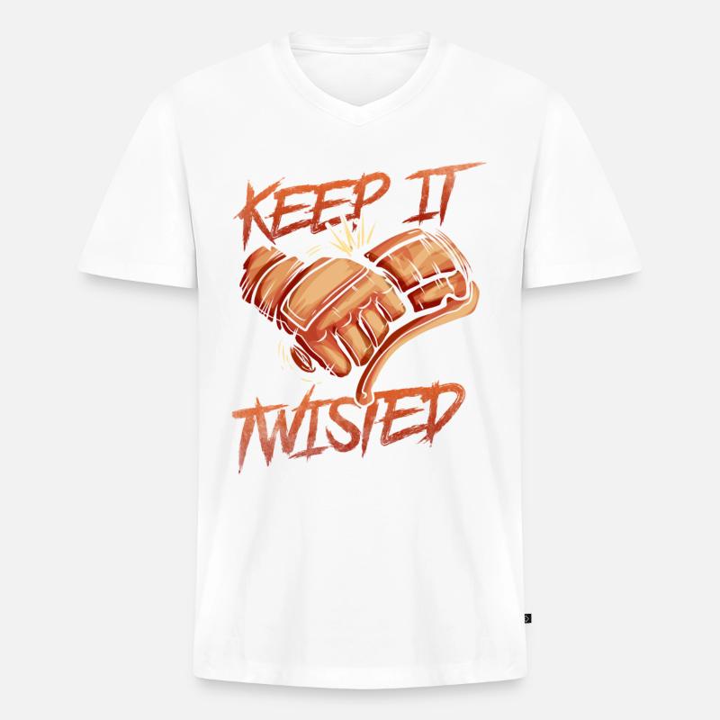 Keep It Twisted Biker - Männer Premium Bio T-Shirt mit V-Ausschnitt - undefined