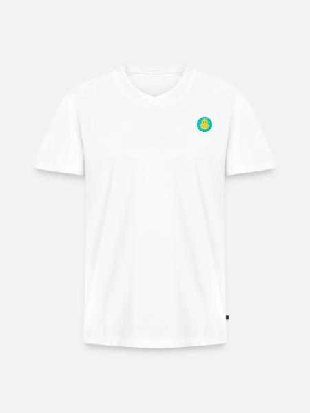 Mon piou piou ! - T-shirt encolure en V Premium bio Homme - blanc