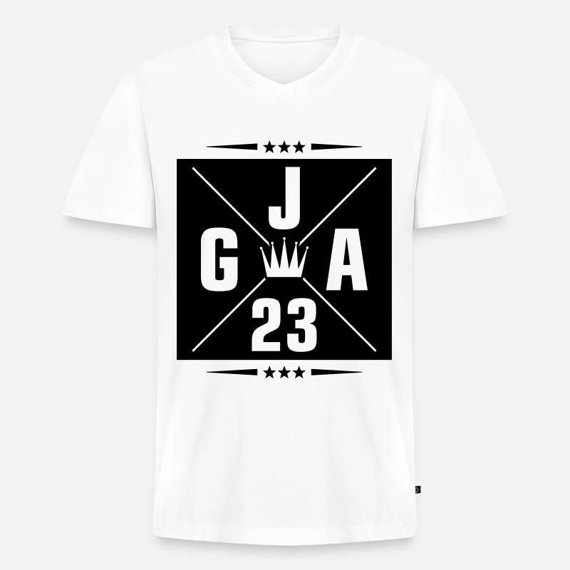 Jga 2023 Junggesellenabschied - Männer Premium Bio T-Shirt mit V-Ausschnitt - Weiß