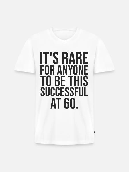 60 ans performant cadeau 60e anniversaire - T-shirt encolure en V Premium bio Homme - blanc