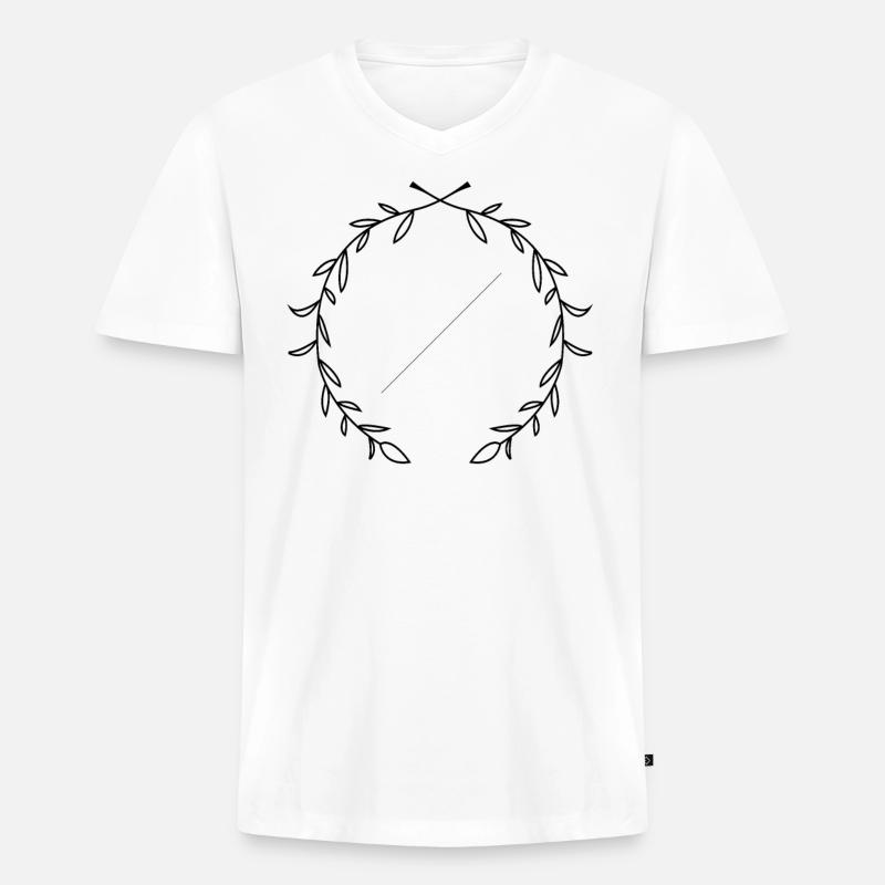 Ehe , Hochzeitsfeier - Männer Premium Bio T-Shirt mit V-Ausschnitt - Weiß