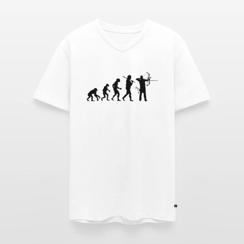 Evolution Archery Men's Premium Organic T-shirt with V-neck