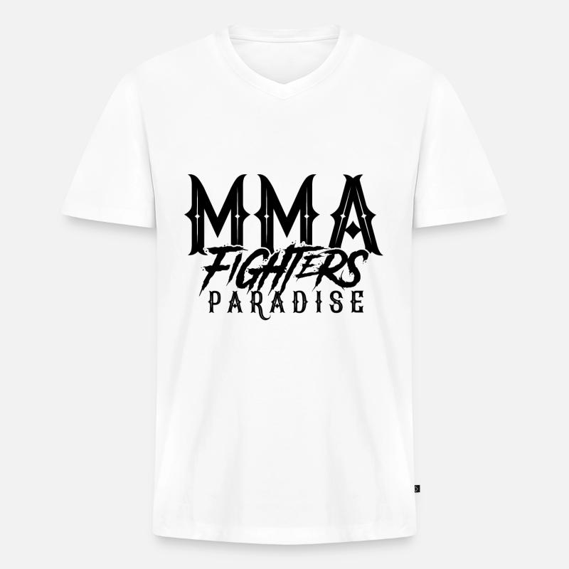 Mma Sieger Winner Champion - Männer Premium Bio T-Shirt mit V-Ausschnitt - Weiß