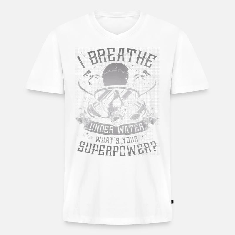 23F 0301 bk - Männer Premium Bio T-Shirt mit V-Ausschnitt - undefined