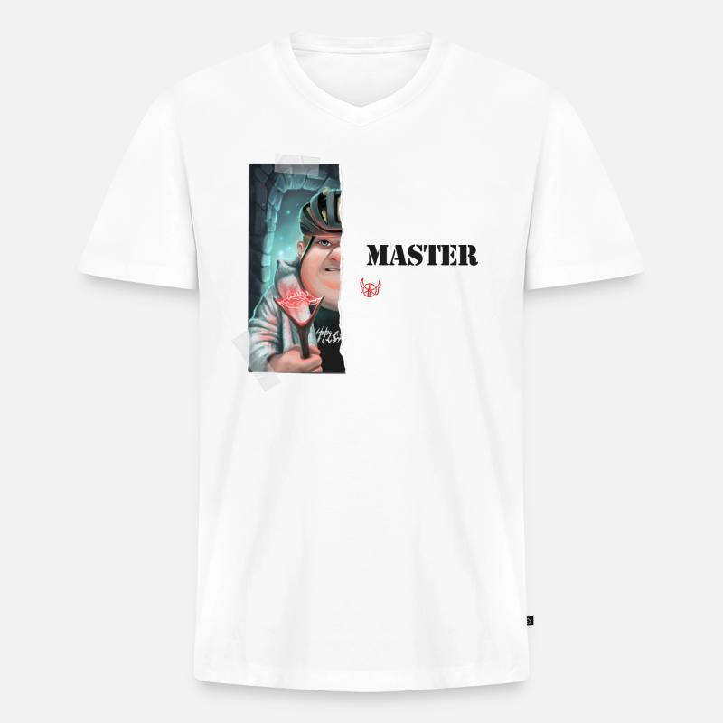 KoboldKroniken Kwestmaster Design - Männer Premium Bio T-Shirt mit V-Ausschnitt - undefined