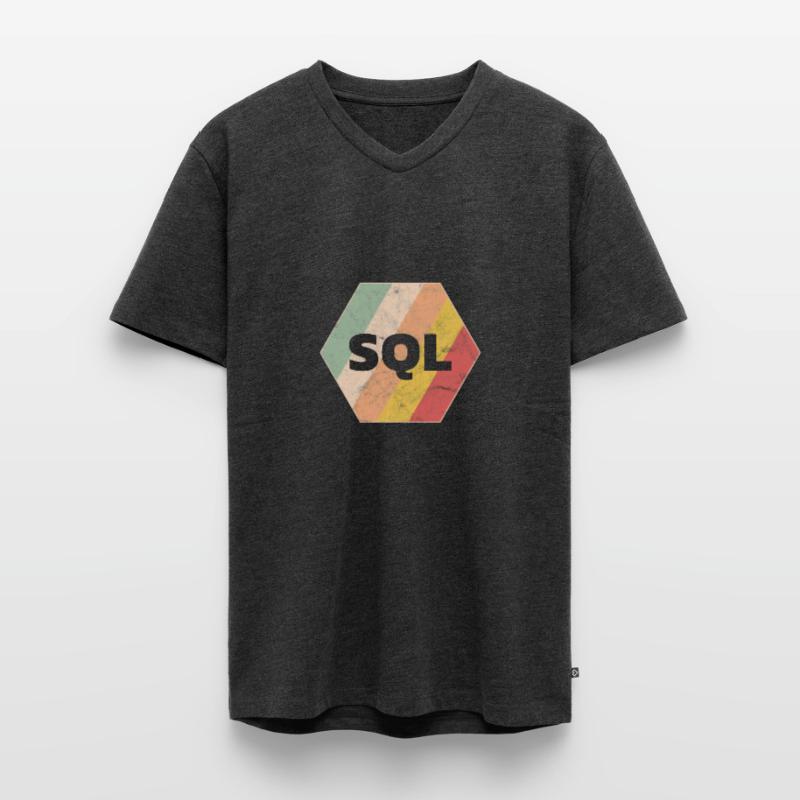 Programmer developer SQL Men's Premium Organic T-shirt with V-neck