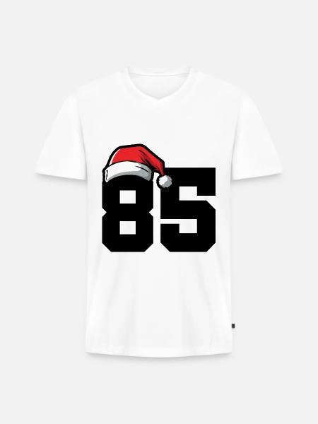 85 Number Christmas - Men's Premium Organic T-shirt with V-neck - white