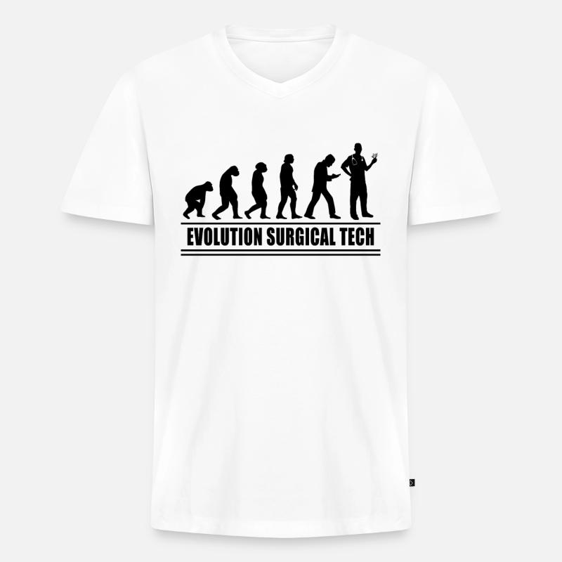 Chirurgisch-technischer Assistent Chirurg - Männer Premium Bio T-Shirt mit V-Ausschnitt - Weiß