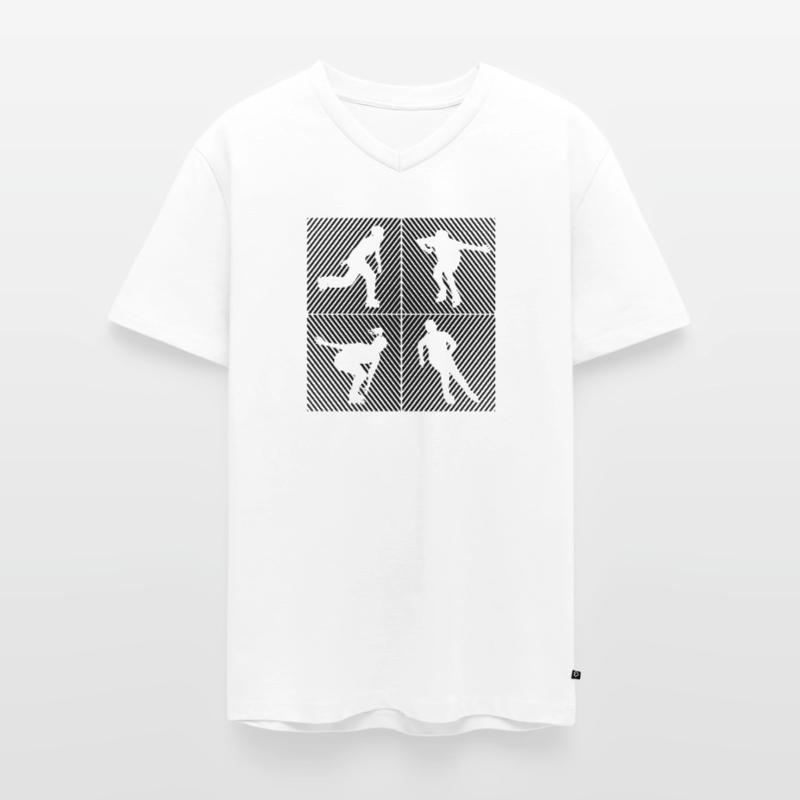 Rollers Rollers Rollers Rollers T-shirt encolure en V Premium bio Homme