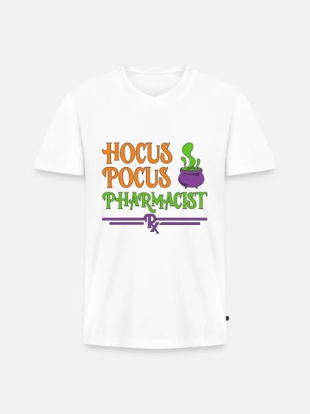 Pharmacist Halloween - Men's Premium Organic T-shirt with V-neck - white
