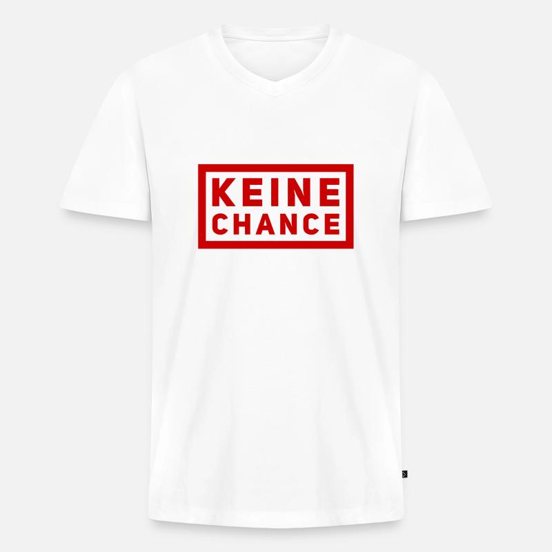 ich bin ein Sieger - Männer Premium Bio T-Shirt mit V-Ausschnitt - Weiß