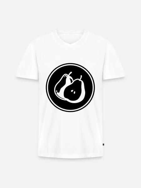 Pear Fruit - Men's Premium Organic T-shirt with V-neck - white