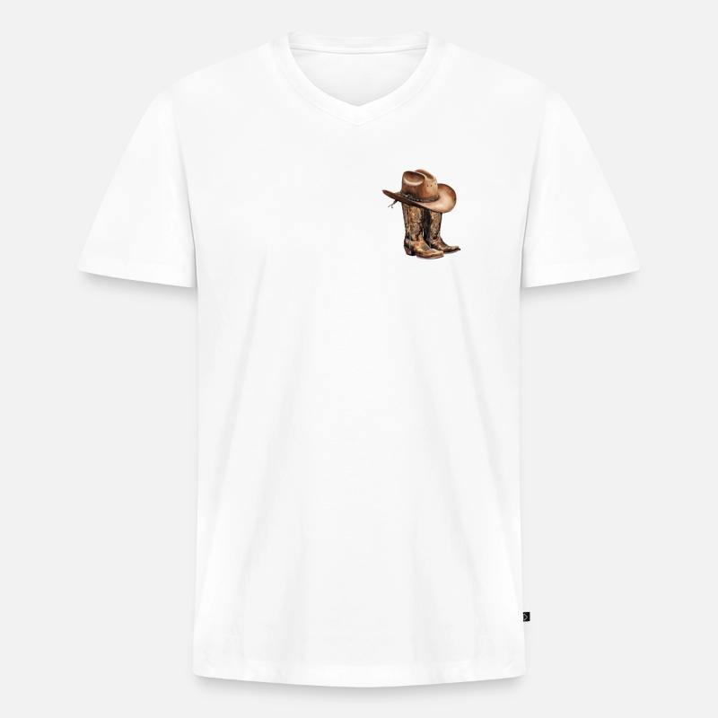 Line dancing - Männer Premium Bio T-Shirt mit V-Ausschnitt - undefined