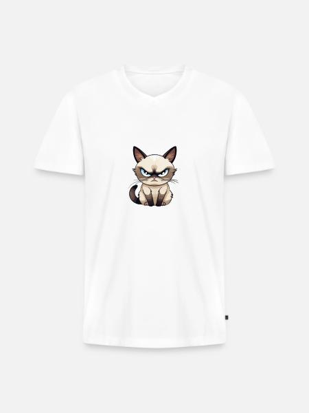 i had my patience tested - Männer Premium Bio T-Shirt mit V-Ausschnitt -