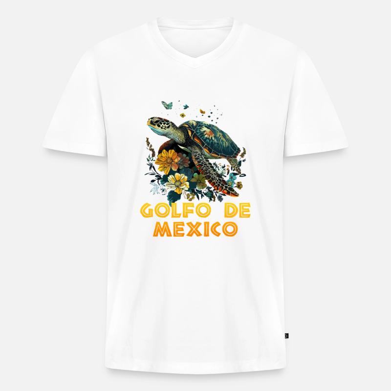 golfo de mexico - Männer Premium Bio T-Shirt mit V-Ausschnitt - undefined