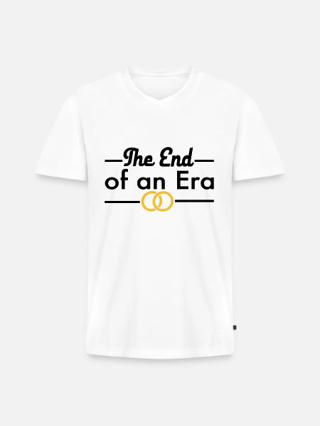 Bachelor party - Men's Premium Organic T-shirt with V-neck - white