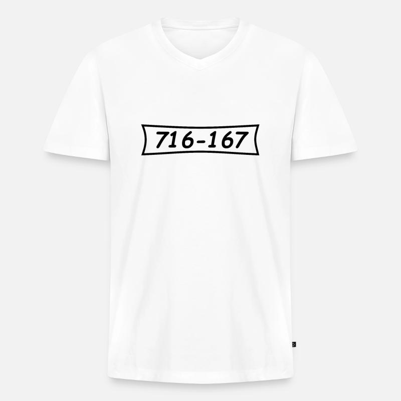 Panzerknacker Nummer 716 167 - Männer Premium Bio T-Shirt mit V-Ausschnitt - Weiß