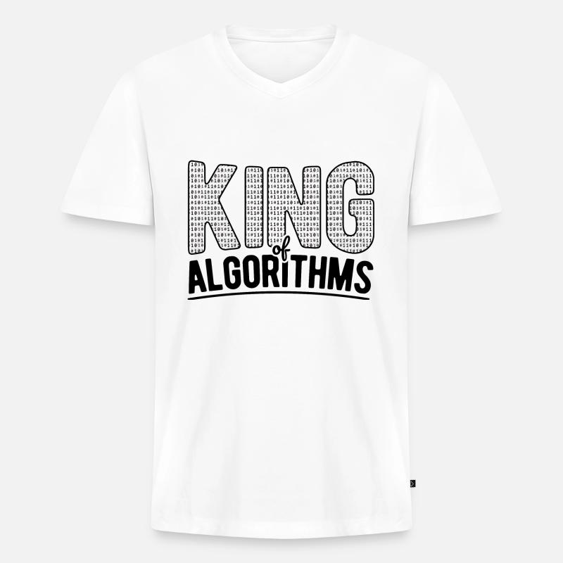 Software Ingenieur Informatiker Programmierer - Männer Premium Bio T-Shirt mit V-Ausschnitt - Weiß