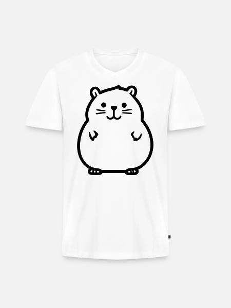 Marmot - Men's Premium Organic T-shirt with V-neck - white