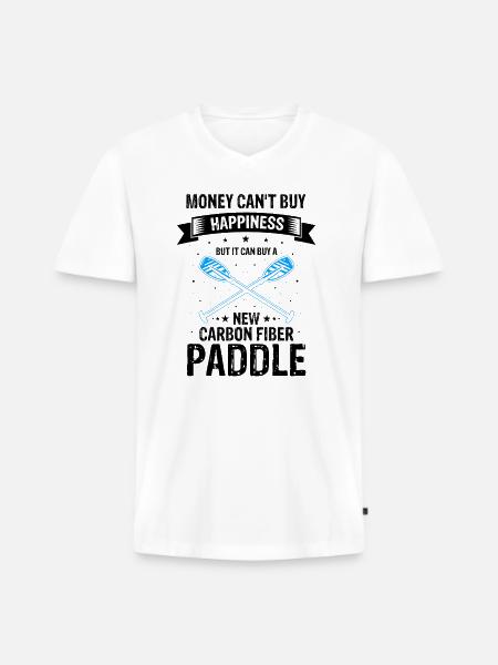 Drachenboot Trainer und Drachenboot - Männer Premium Bio T-Shirt mit V-Ausschnitt - Weiß