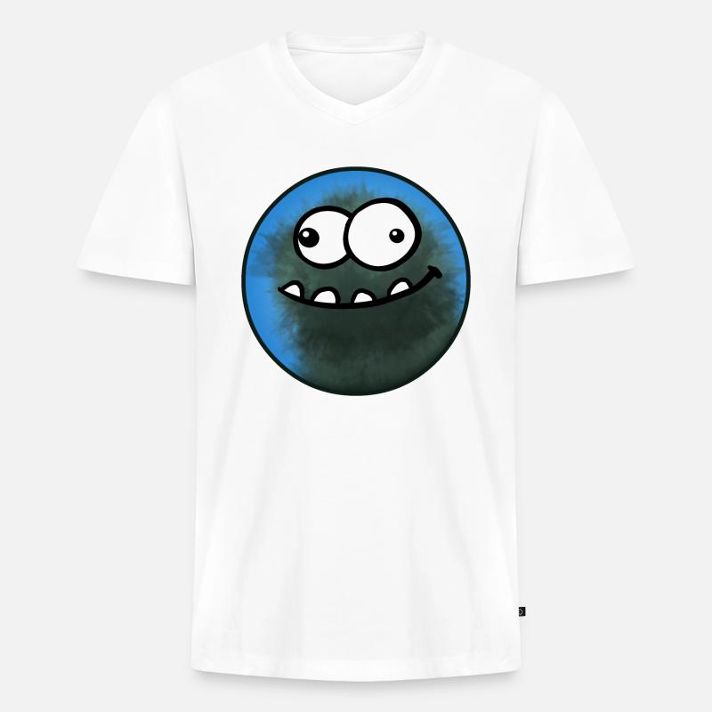 El Flaco - Männer Premium Bio T-Shirt mit V-Ausschnitt - Weiß
