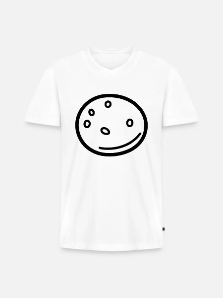 patate - T-shirt encolure en V Premium bio Homme - blanc