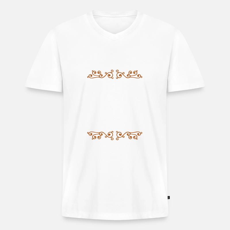 Mma Crew - Männer Premium Bio T-Shirt mit V-Ausschnitt - Weiß