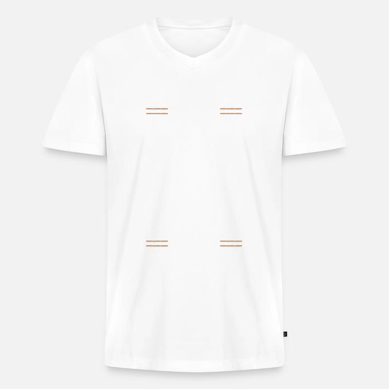 Bride Team - Männer Premium Bio T-Shirt mit V-Ausschnitt - Weiß