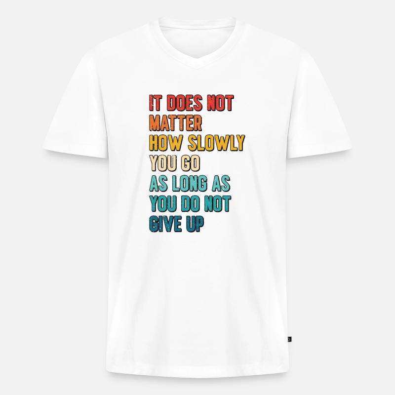 Student Learning Education Studying Postgrads - Men's Premium Organic T-shirt with V-neck - white