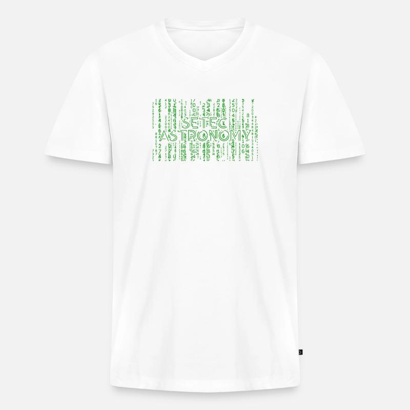 Setec Astronomy - Computerprogrammierung Codierung - Männer Premium Bio T-Shirt mit V-Ausschnitt - Weiß