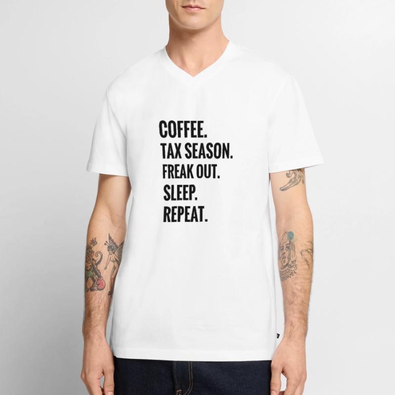 Comptabilité | Comptable comptable Comptable Comptable T-shirt encolure en V Premium bio Homme
