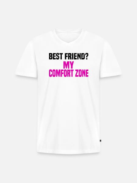 Misanthrope Antisocial Introvert - Men's Premium Organic T-shirt with V-neck - white