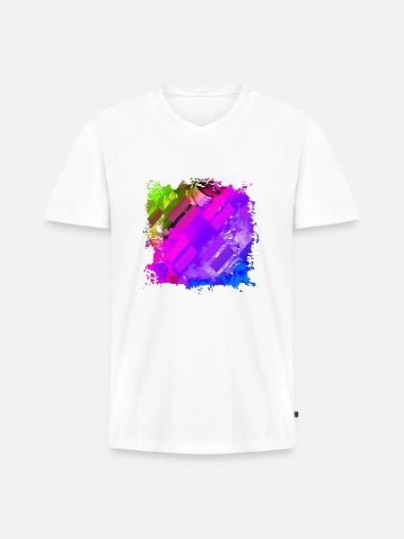 Hip Hop Rap DJ - Men's Premium Organic T-shirt with V-neck - white