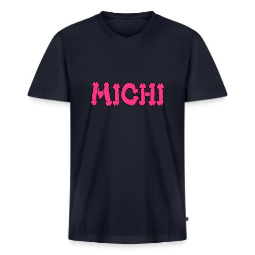 Michi - Männer Premium Bio T-Shirt mit V-Ausschnitt