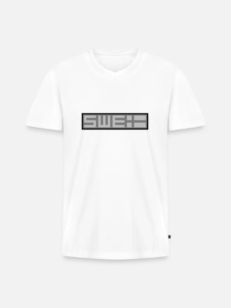 Swedish tactical - Men's Premium Organic T-shirt with V-neck - white