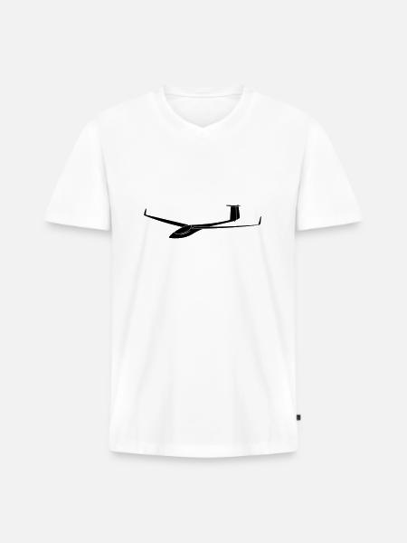 gliding glider asw 24 - Men's Premium Organic T-shirt with V-neck - white