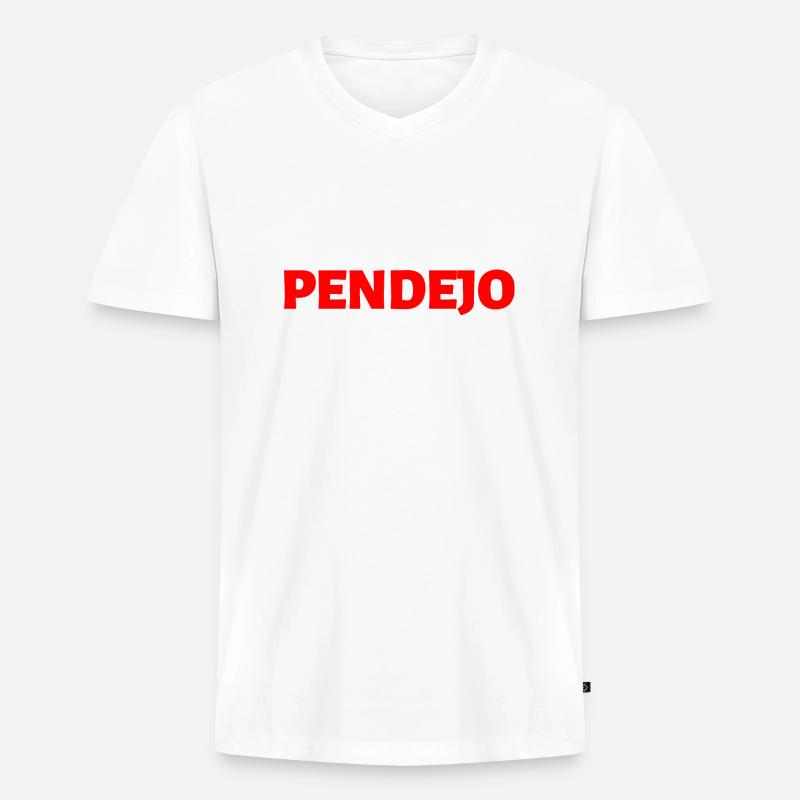 Spanisch Sprache - Männer Premium Bio T-Shirt mit V-Ausschnitt - Weiß