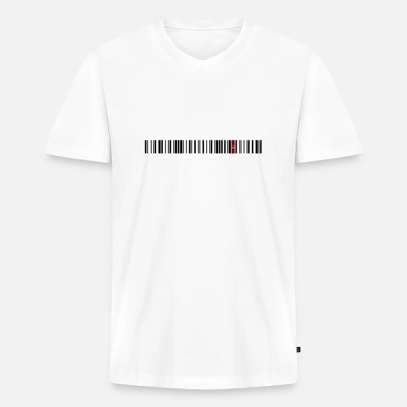 Kırşehir - Männer Premium Bio T-Shirt mit V-Ausschnitt - Weiß