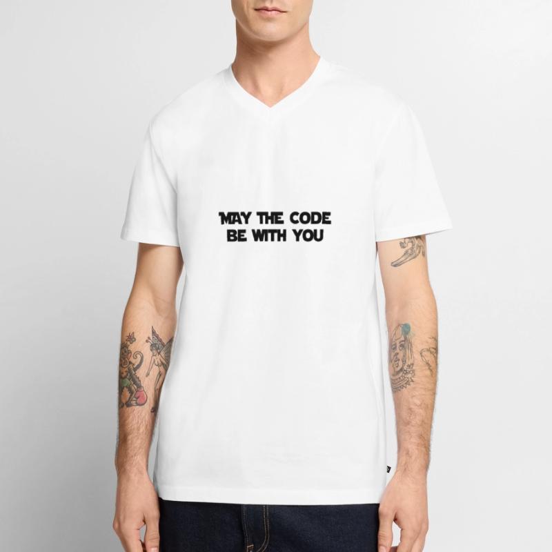 Computer / Developer / Geek / Code / Funny Men's Premium Organic T-shirt with V-neck