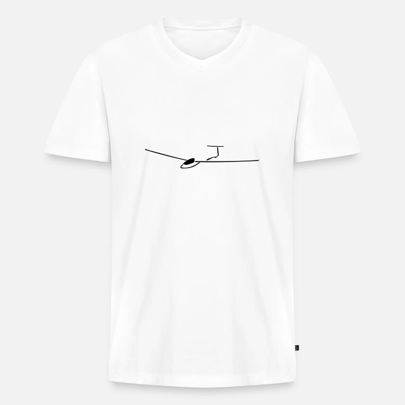 mosquito - Männer Premium Bio T-Shirt mit V-Ausschnitt - Weiß