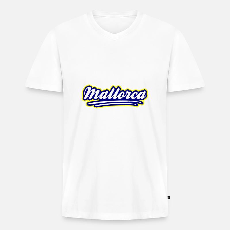 Mallorca Stylisch - Männer Premium Bio T-Shirt mit V-Ausschnitt - undefined