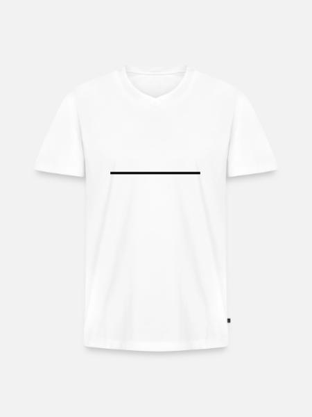 gangster - Men's Premium Organic T-shirt with V-neck - white