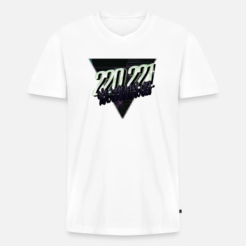 electronics engineer geek electrical electrician - Männer Premium Bio T-Shirt mit V-Ausschnitt - Weiß