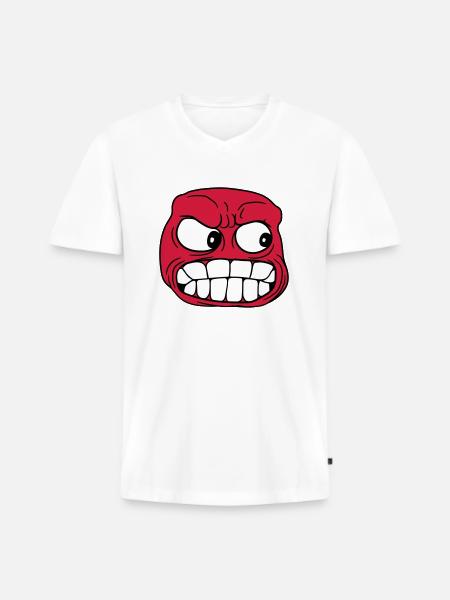 evil evil mastery lost together - Men's Premium Organic T-shirt with V-neck - white