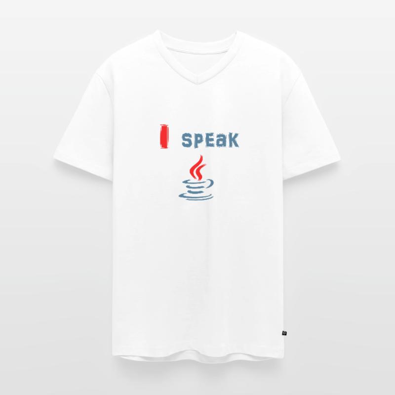 Je parle Java - Je parle Java T-shirt encolure en V Premium bio Homme