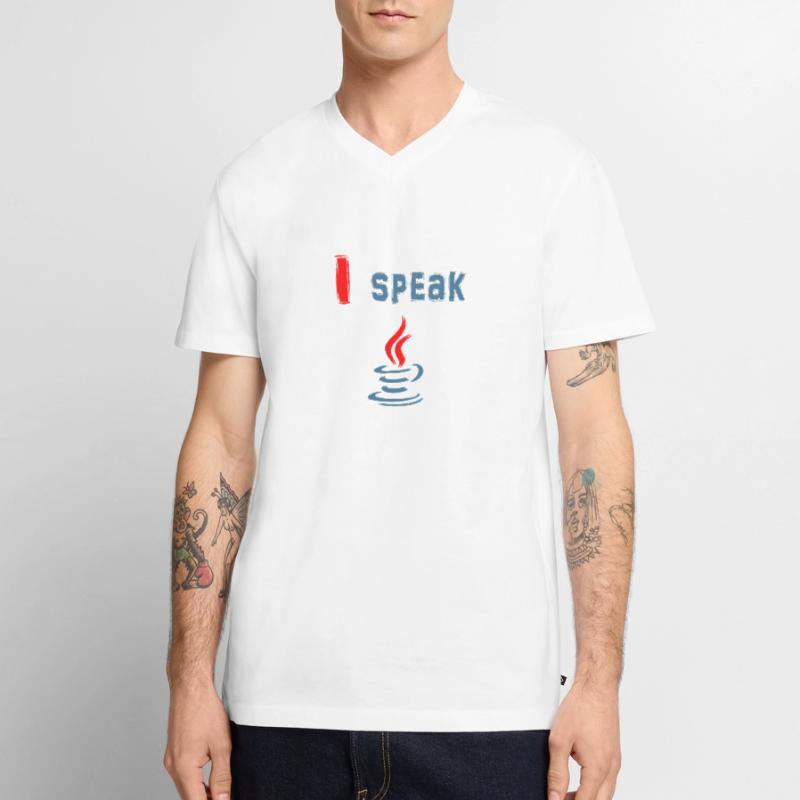 Je parle Java - Je parle Java T-shirt encolure en V Premium bio Homme