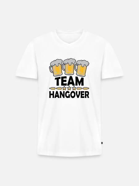 Team Hangover Alcohol - Men's Premium Organic T-shirt with V-neck - white